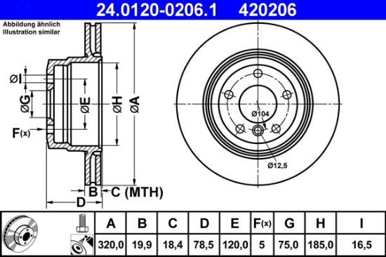 Brake Disc BMW - 34 21 6 793 247