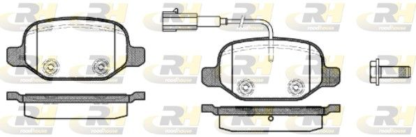 Brake Pad Set, disc brake Alfa Romeo 77365752