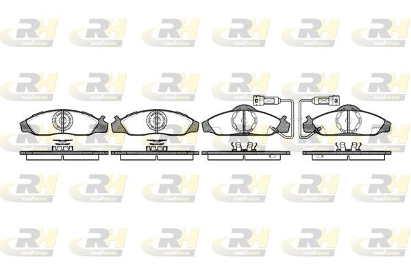 Brake Pad Set, disc brake SSANGYOUNG 95-98 esim. Brake Pad Set, disc brake SSANGYOUNG 95-98 esim.