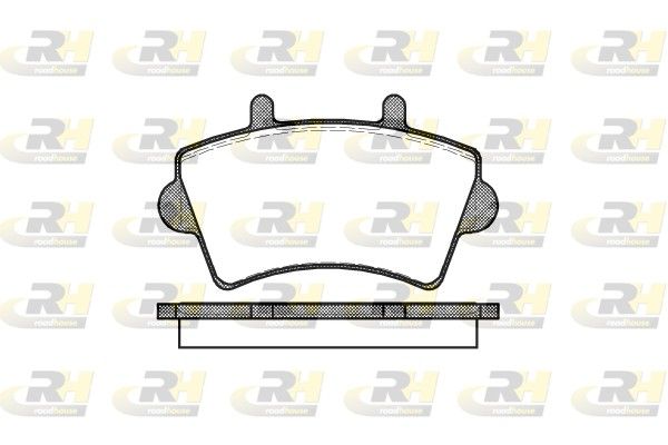 Brake Pad Set, disc brake RENAULT - 77 01 206 727 Brake Pad Set, disc brake RENAULT - 77 01 206 727