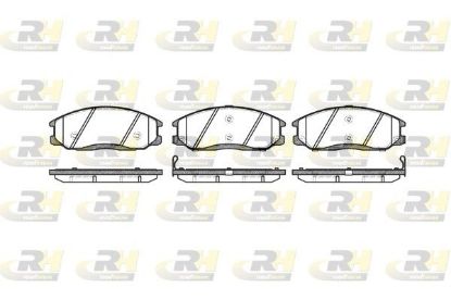 Brake Pad Set, disc brake Hyundai Trajet 00- esim.