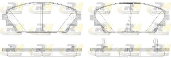 Brake Pad Set, disc brake MAZDA - BHY1-33-28ZA