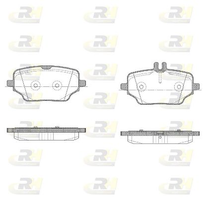 Brake Pad Set, disc brake MERCEDES-BENZ - 000 420 42 02