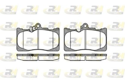 Brake Pad Set, disc brake LEXUS - 04465 22340