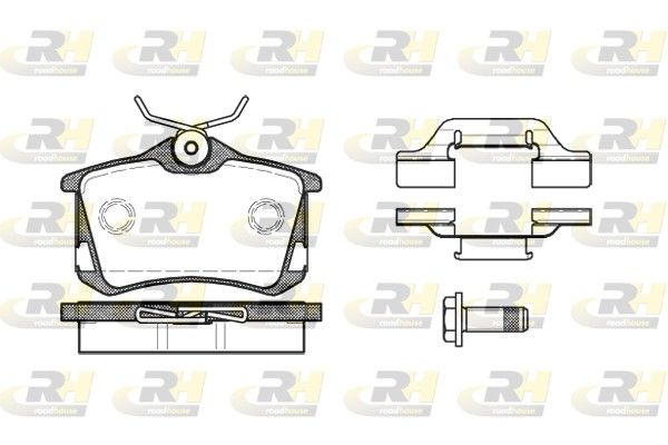 Brake Pad Set, disc brake VAG - 4D0 698 451C