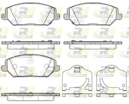 Brake Pad Set, disc brake HYUNDAI - 58101-G4A10