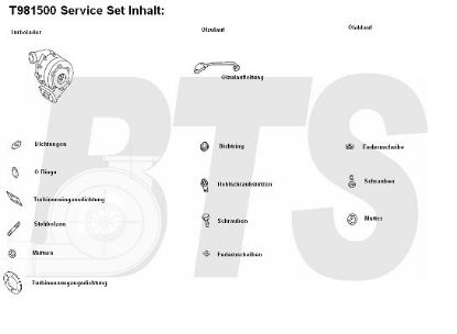 Charger, charging (supercharged/turbocharged) TURBO SERVICE SET