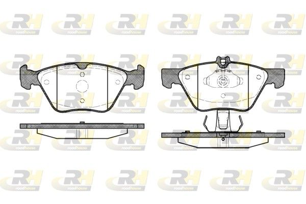 Brake Pad Set, disc brake MERECEDES SL 350 03- esim.