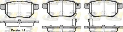 Brake Pad Set, disc brake TOYOTA - 04466-02210