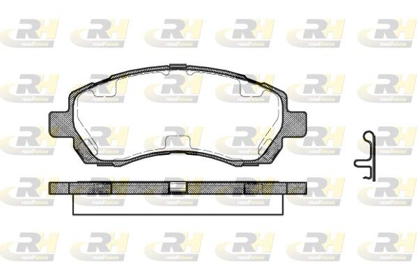 Brake Pad Set, disc brake LEGACY III (BE, BH), IMPREZA