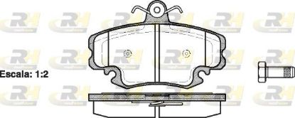 Brake Pad Set, disc brake RENAULT - 41 06 021 92R
