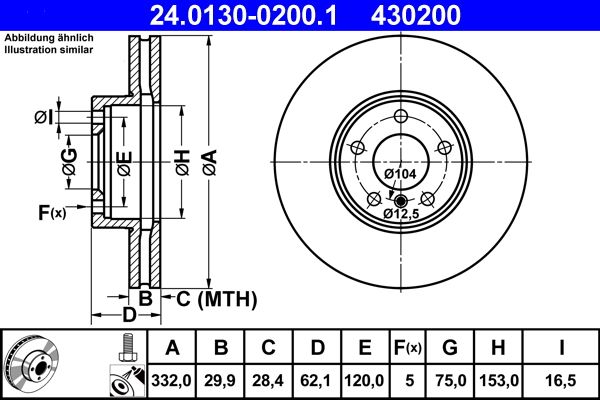 Brake Disc BMW - 34 11 6 793 245