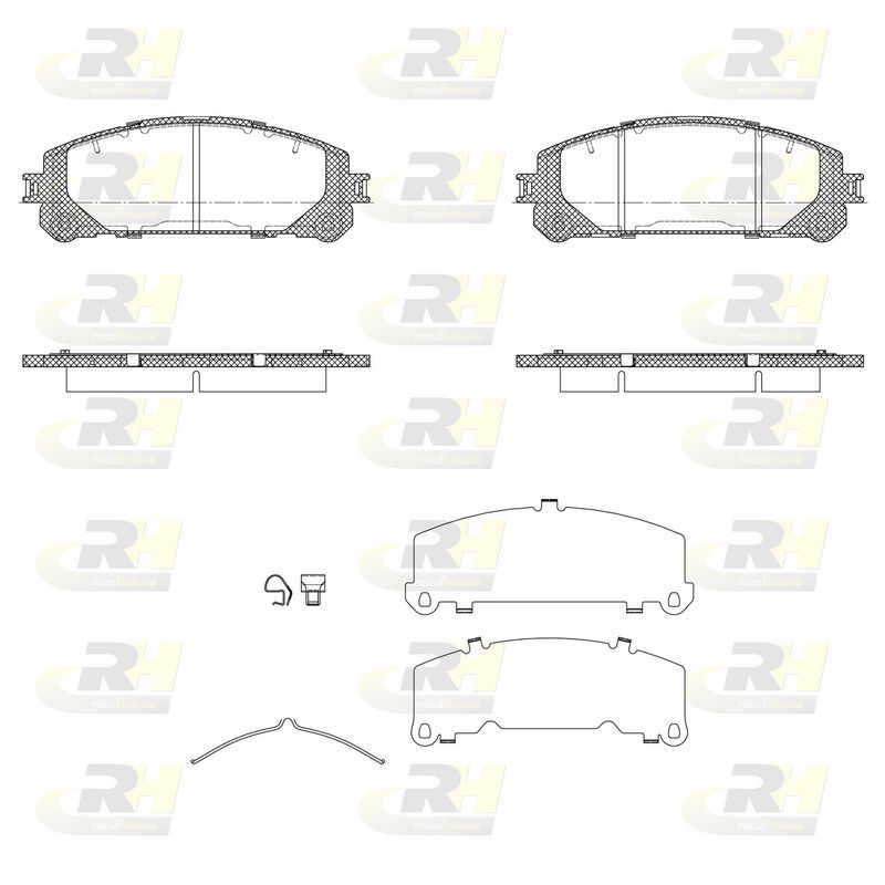 Brake Pad Set, disc brake Lexus ES 18-