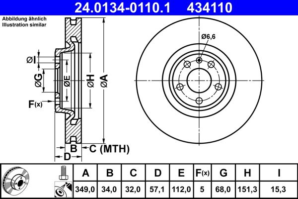 Brake Disc VAG - 4M0 615 301 AB