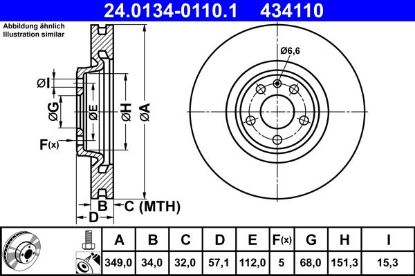 Brake Disc VAG - 4M0 615 301 AB