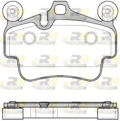 Brake Pad Set, disc brake Porsche 911 05-
