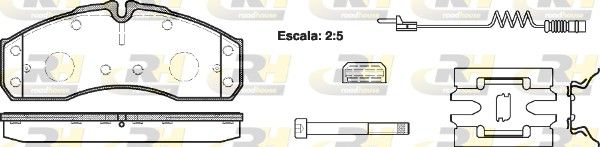 Brake Pad Set, disc brake MB Vario 01- esim.