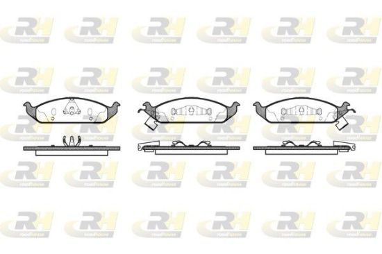 Brake Pad Set, disc brake Chrysler 95-01 esim.