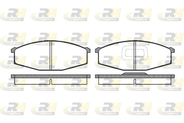 Brake Pad Set, disc brake Nissan PATROL 83-90 esim.