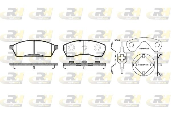 Brake Pad Set, disc brake Subaru VIVIO 92-95 esim.