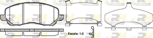 Brake Pad Set, disc brake JEEP - 05191217AA, PSA - 16 076 904 80