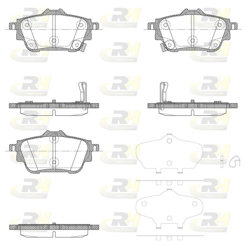 Brake Pad Set, disc brake NISSAN SENTRA