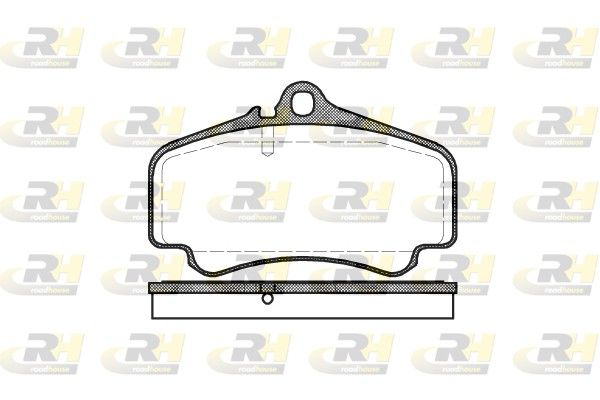 Brake Pad Set, disc brake PORCHE 911 99-03 esim.