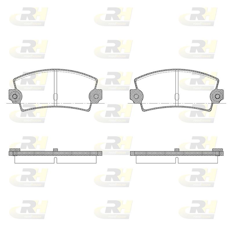 Brake Pad Set, disc brake Renault 21 taga
