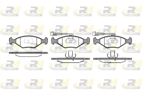 Brake Pad Set, disc brake Fiat PALIO 96-01 esim.