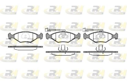 Brake Pad Set, disc brake Fiat PALIO 96-01 esim.