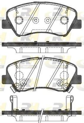 Brake Pad Set, disc brake HYUNDAI - 58101-H8A05
