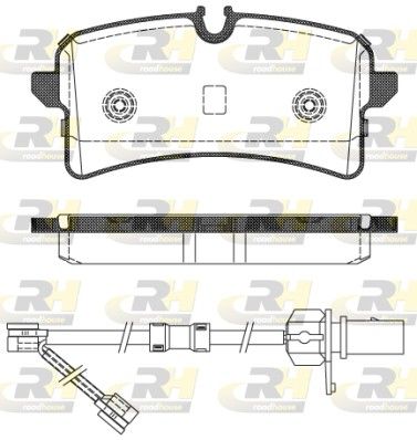 Brake Pad Set, disc brake Audi A8 11- tagum.