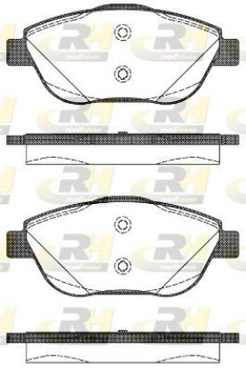 Brake Pad Set, disc brake PSA - 16 070 831 80