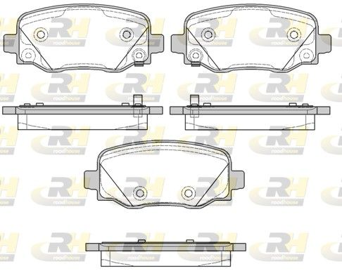 Brake Pad Set, disc brake JEEP - 68225301AB