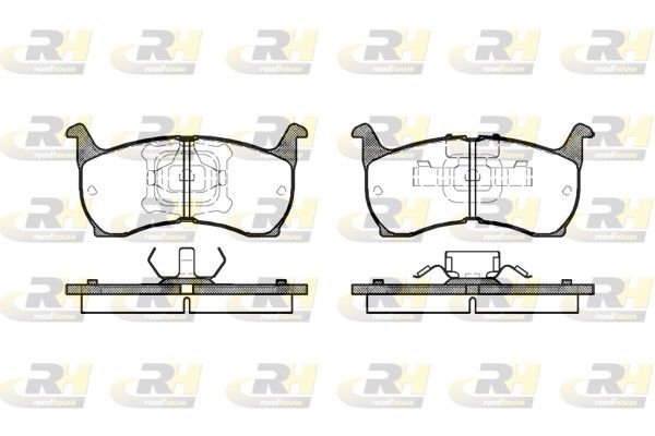 Brake Pad Set, disc brake Mazda 626 1,6 82-87 esim.