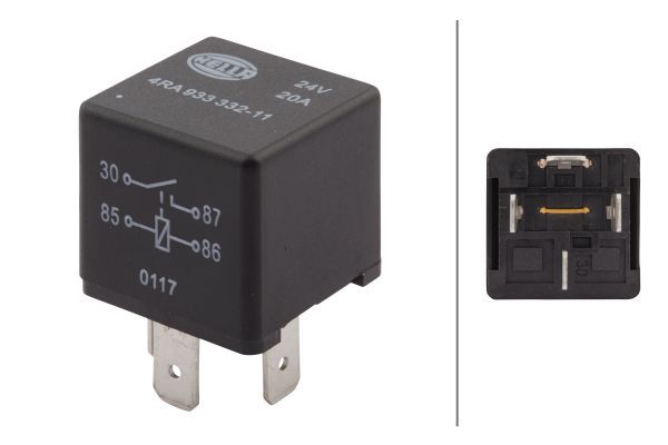 Relay, main current -