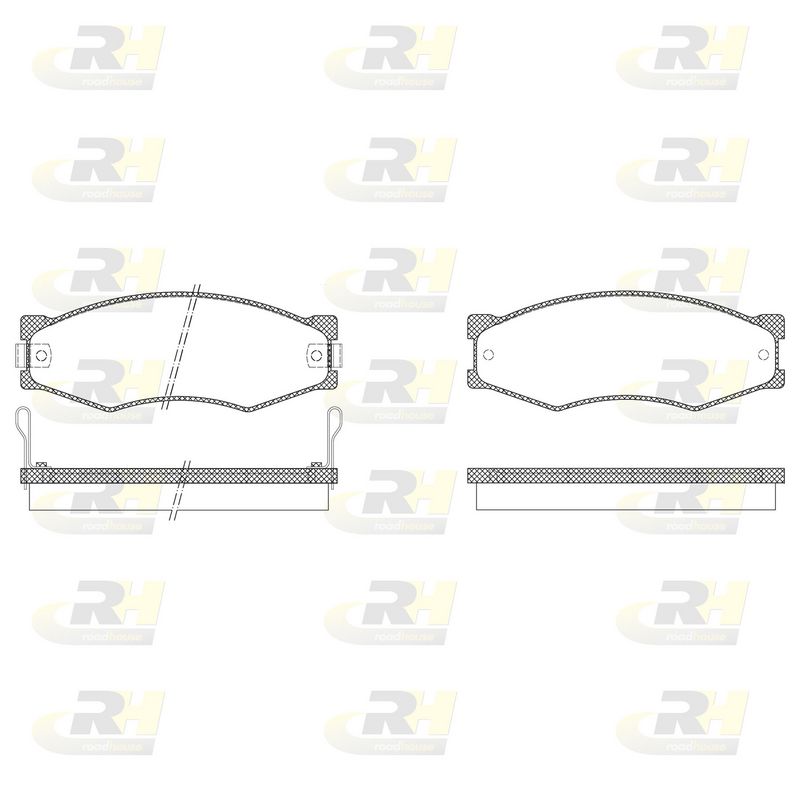 Brake Pad Set, disc brake Nissan VANETTE,BLUEBIRD 84-90