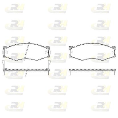 Brake Pad Set, disc brake Nissan VANETTE,BLUEBIRD 84-90