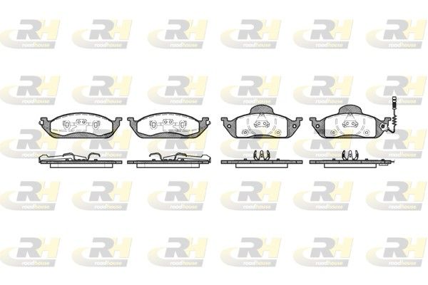 Brake Pad Set, disc brake MERCEDES-BENZ - 163 420 03 20