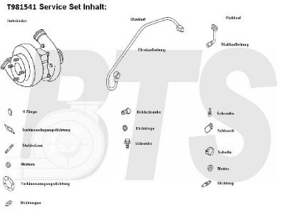 Charger, charging (supercharged/turbocharged) TURBO SERVICE SET