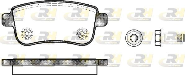 Brake Pad Set, disc brake MEGANE (BZ0_) tagum. 08a.-