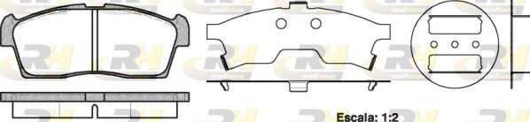 Brake Pad Set, disc brake Suzuki Alto IV 02- esim.