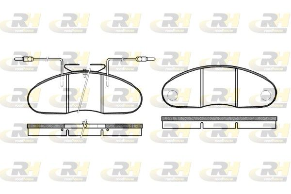 Brake Pad Set, disc brake MB 100/130 88- esim.
