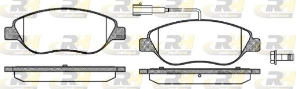 Brake Pad Set, disc brake Fiat 77362093