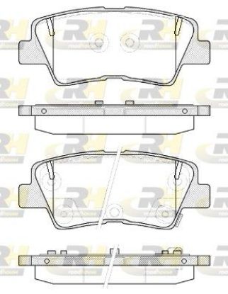 Brake Pad Set, disc brake KIA - 58302-A4B10