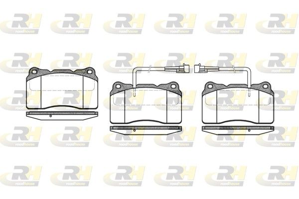 Brake Pad Set, disc brake Alfa 166 98-00 esim.
