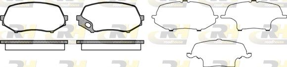 Brake Pad Set, disc brake Mitsubishi MK528944