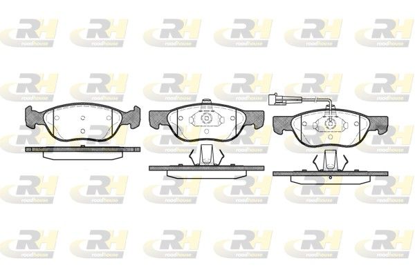 Brake Pad Set, disc brake Fiat MAREA 96-01 esim.