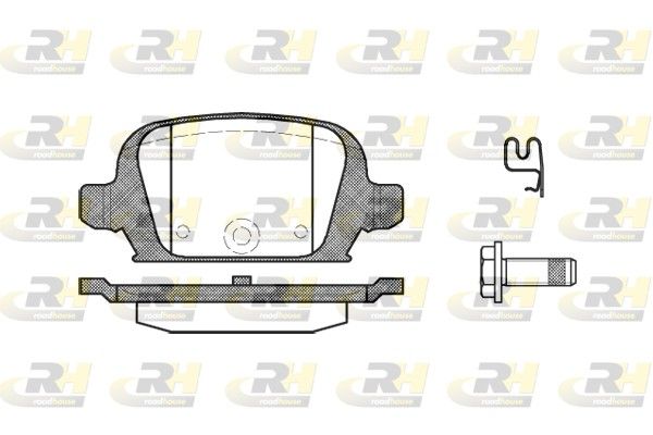 Brake Pad Set, disc brake CORSA C (F08, F68)