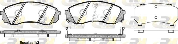 Brake Pad Set, disc brake KIA - 58101-4DE00